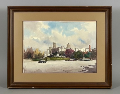 Vista urbana de Madrid en la galería