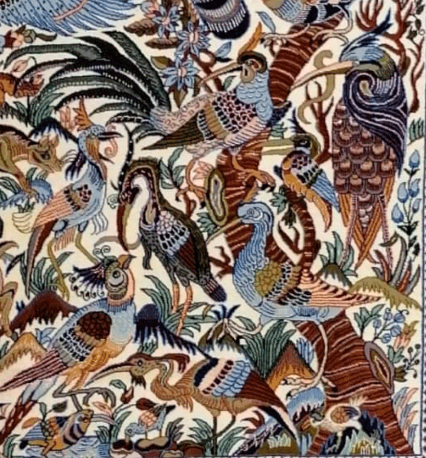 Alfombra SH0529, detalle de su artesanía