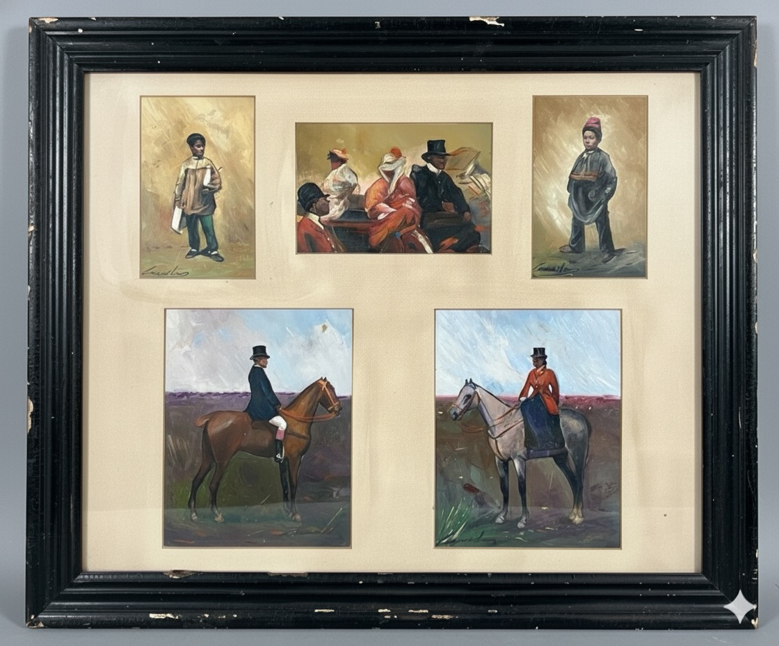 Políptico vida anglo-andaluza en la galería
