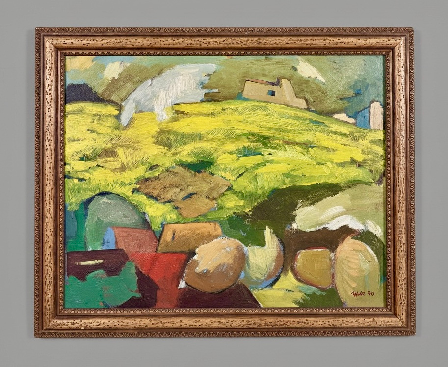 Paisaje con caserío y rocas · Foto 01