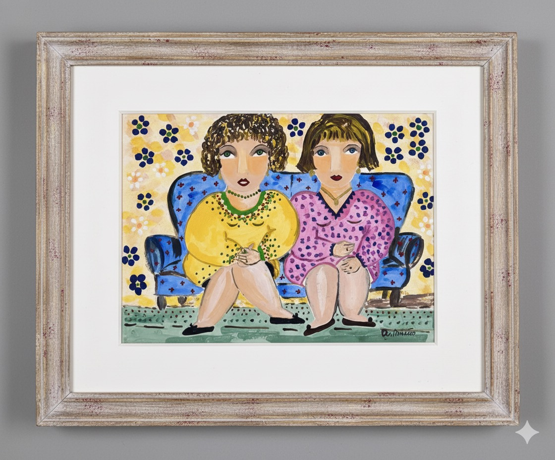 Dos mujeres en sofá · Foto 01