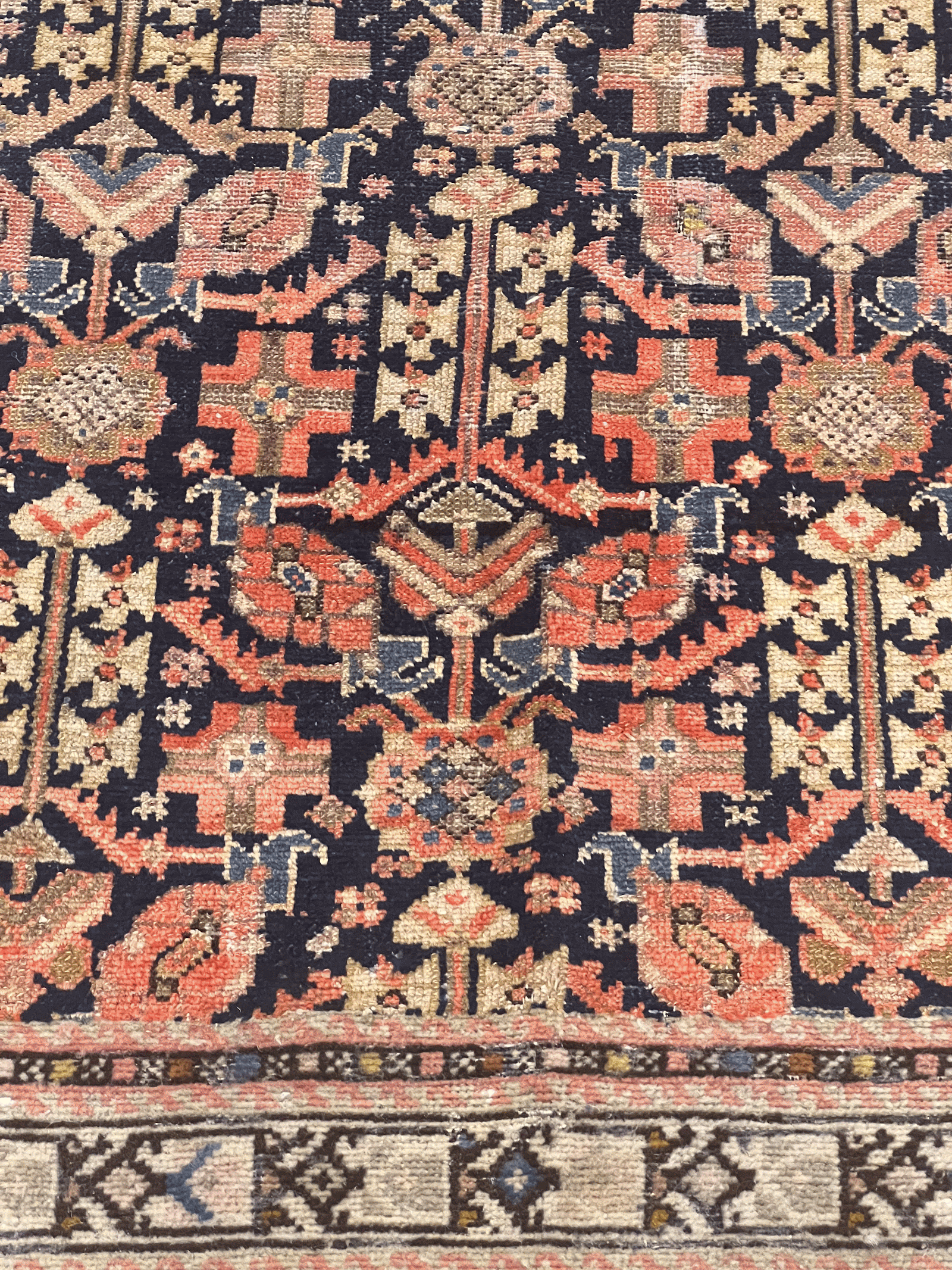 Alfombra 8017, detalle de su artesanía