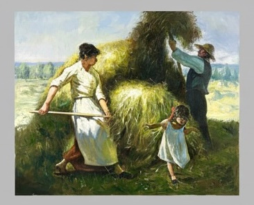 Familia en la siega · Foto 01
