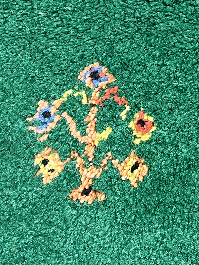 Alfombra QA0018, detalle de su artesanía