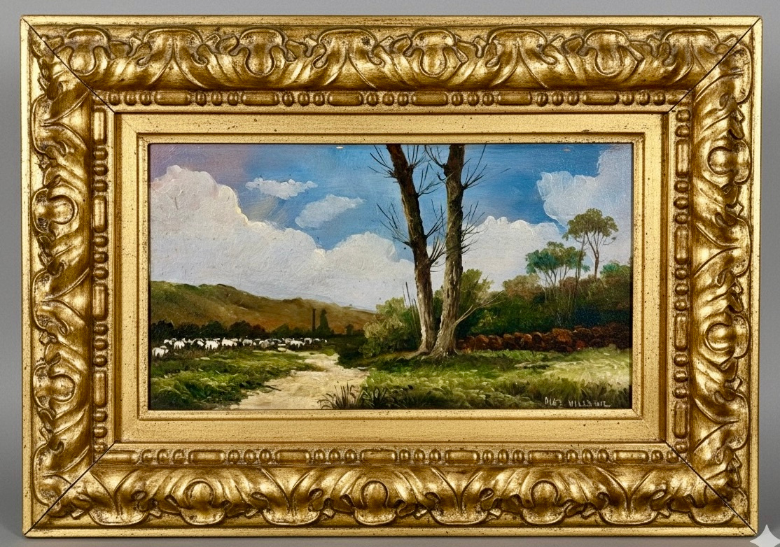 Paisaje con rebaño y álamos · Foto 01