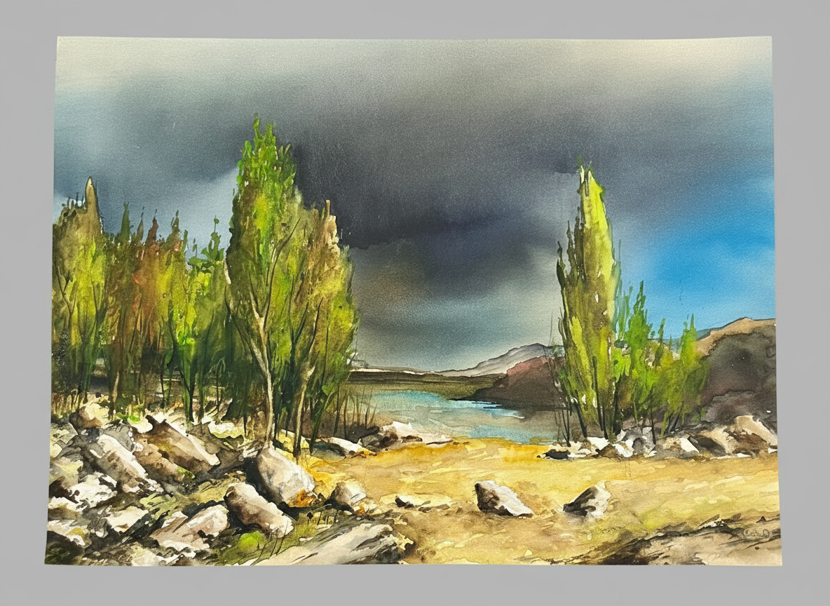 Paisaje con arboleda · Foto 01