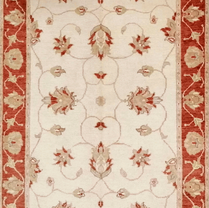 Alfombra IB0412, detalle de su artesanía