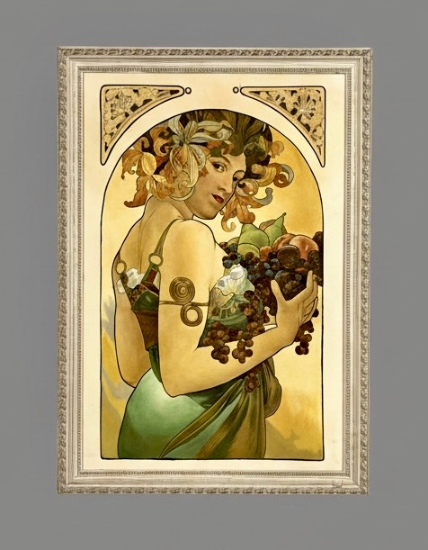 Dama con racimos (Mucha) · Foto 01