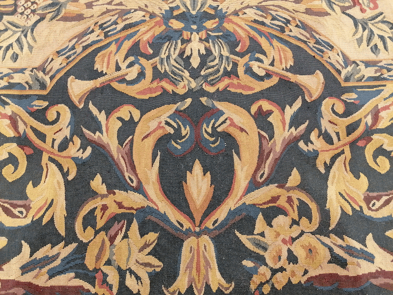 Alfombra QA0004, detalle de su artesanía
