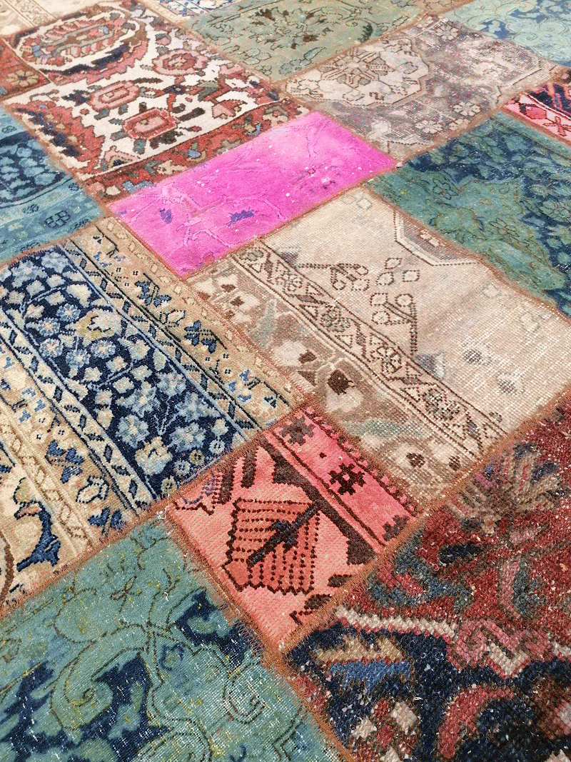 Alfombra AB0002, detalle de su artesanía