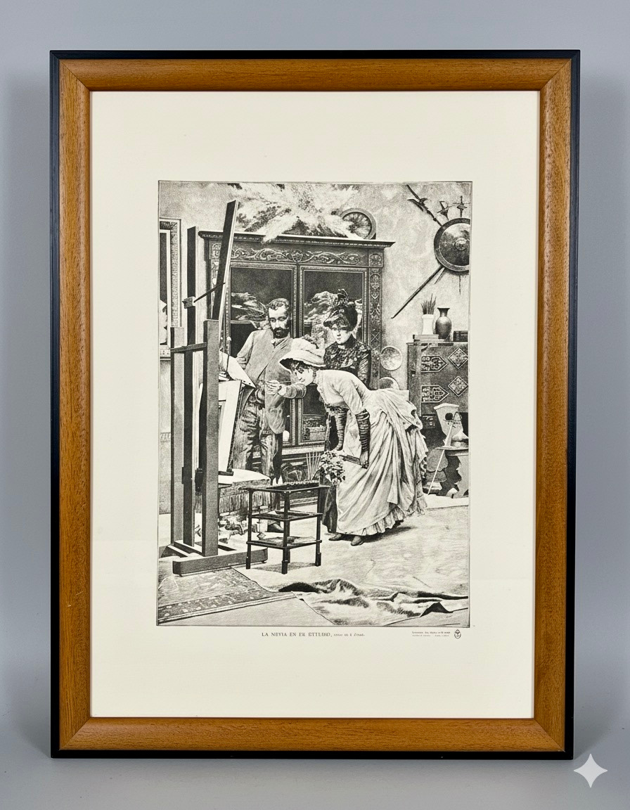 La novia en el estudio en la galería