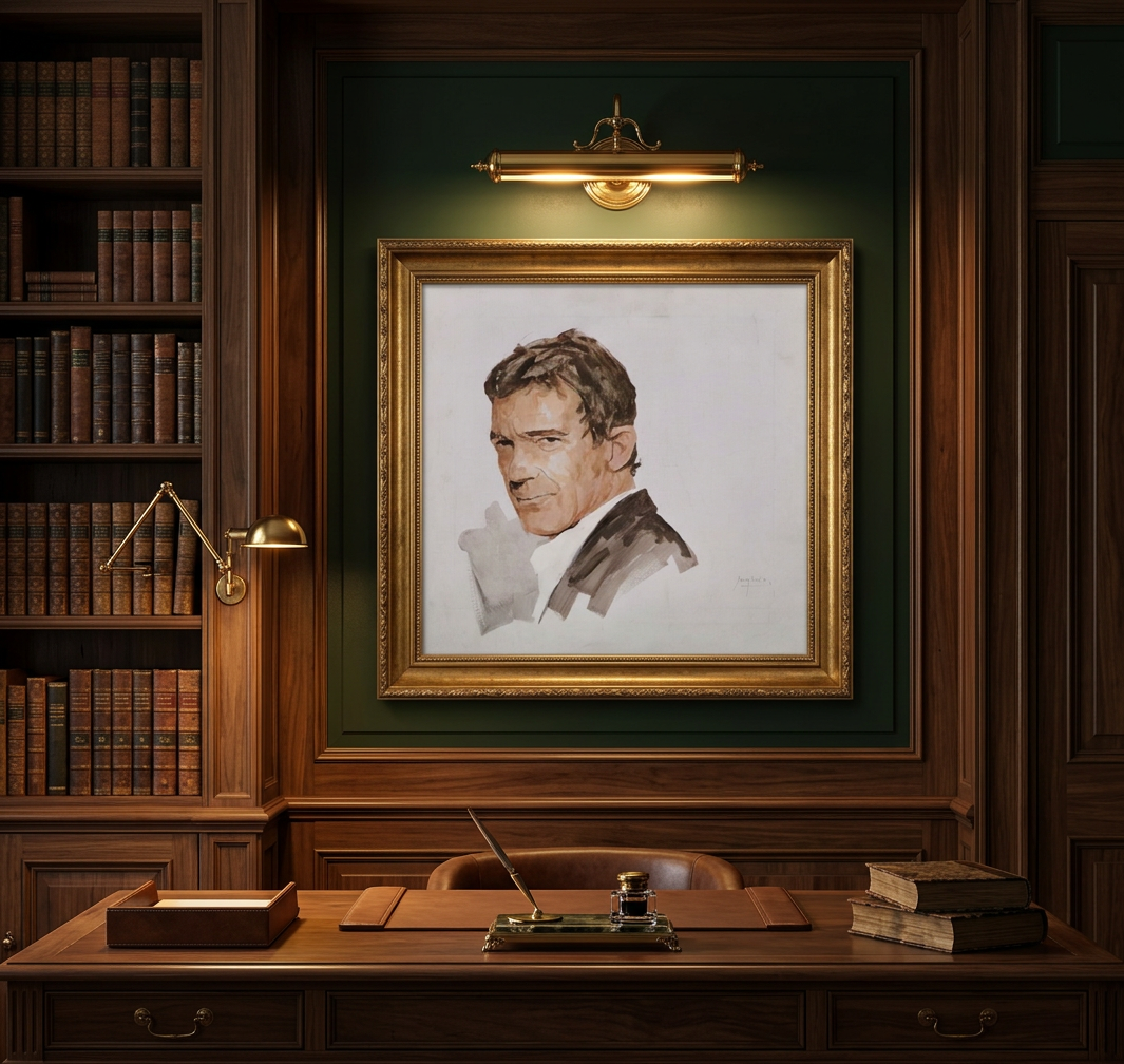 Retrato de Antonio Banderas, imagen de su historia y procedencia
