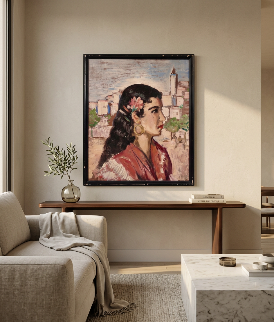 Retrato mujer andaluza · En decoración