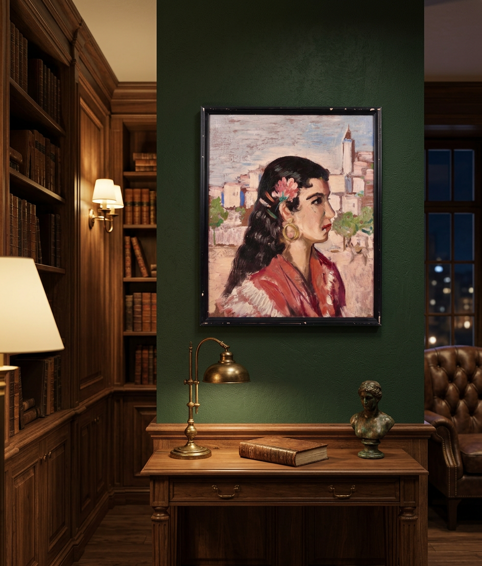 Retrato mujer andaluza · En otra decoración