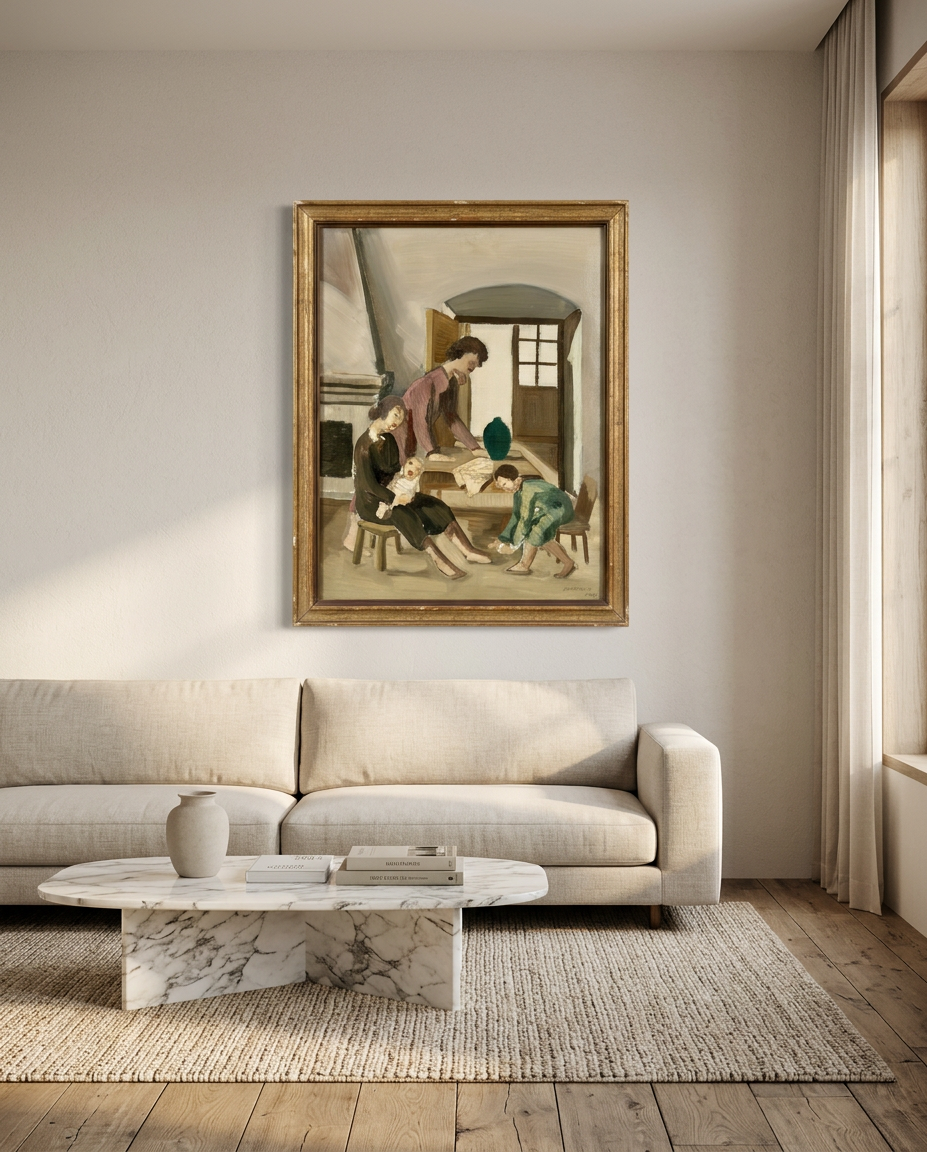 Interior familiar, detalle de su artesanía