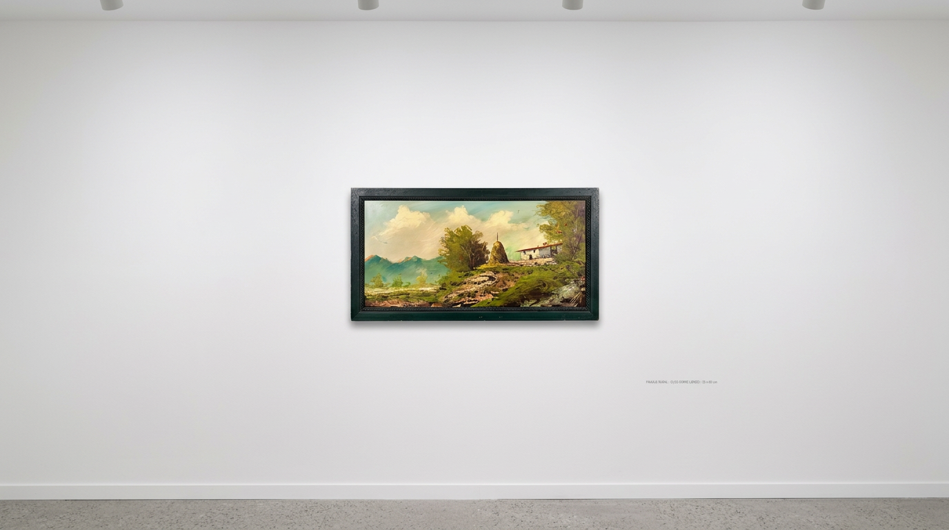 Paisaje rural de montaña · Expuesta en galería