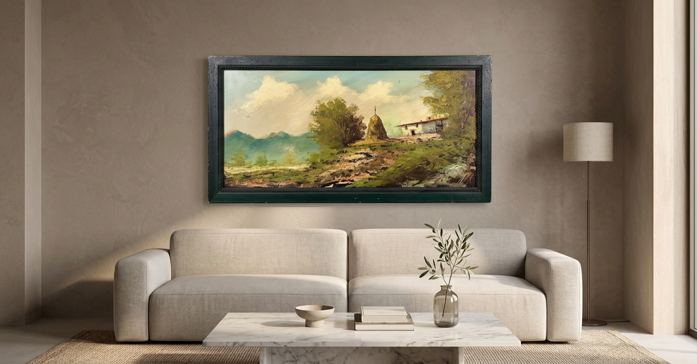 Paisaje rural de montaña, detalle de su artesanía