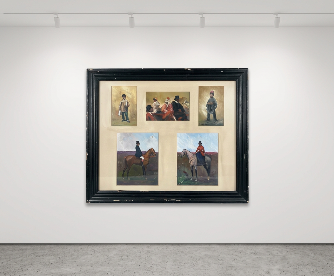 Políptico vida anglo-andaluza · Expuesta en galería