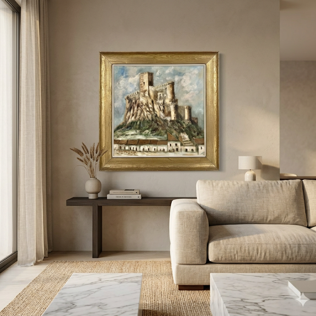 Castillo sobre colina · En decoración