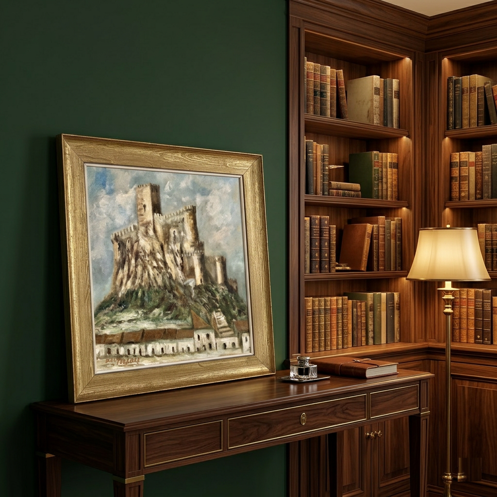 Castillo sobre colina · En otra decoración