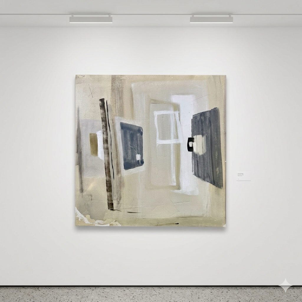 Composición abstracta · Expuesta en galería