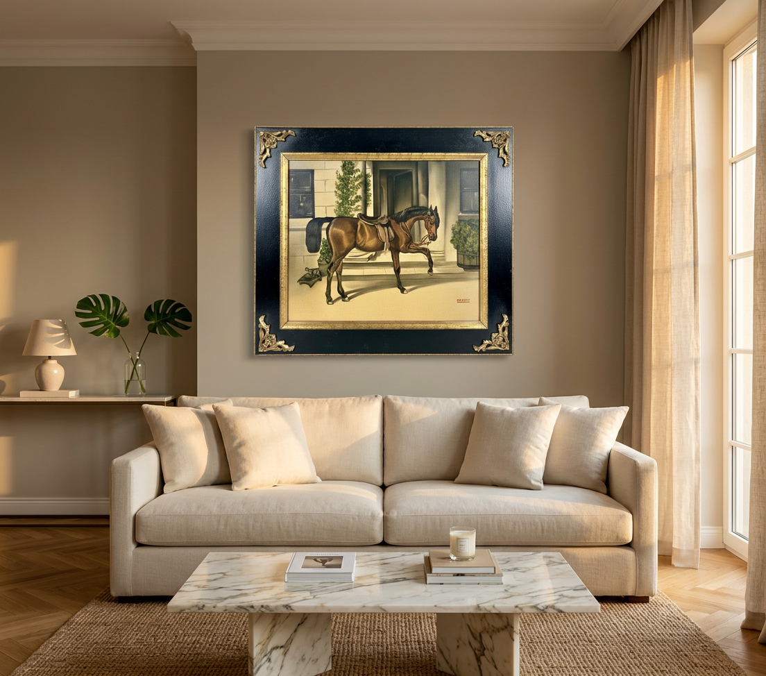 Caballo ensillado, detalle de su artesanía