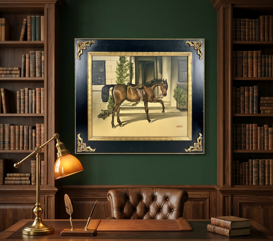 Caballo ensillado · En otra decoración
