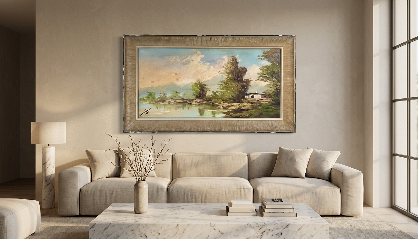 Paisaje fluvial panorámico · En decoración