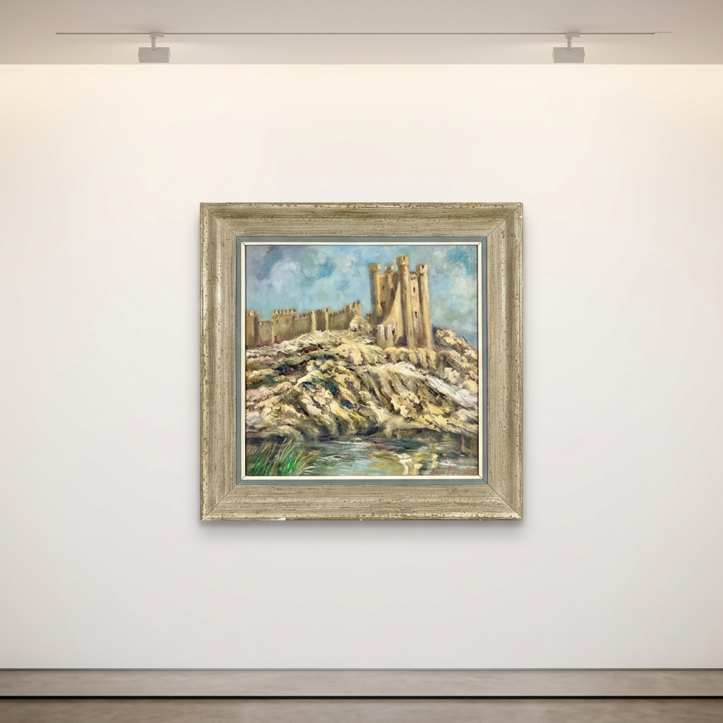 Castillo sobre el peñasco · Expuesta en galería