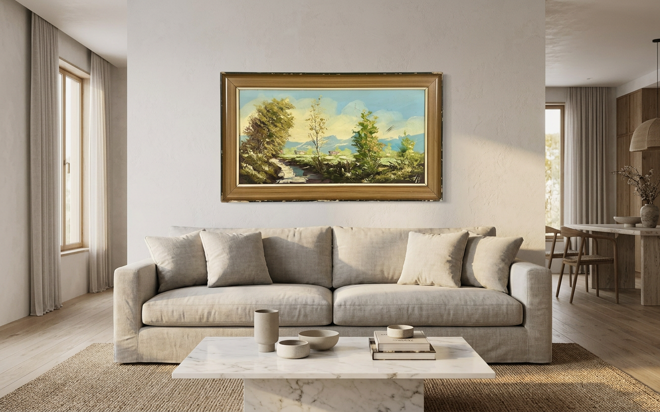 Camino con árboles, detalle de su artesanía