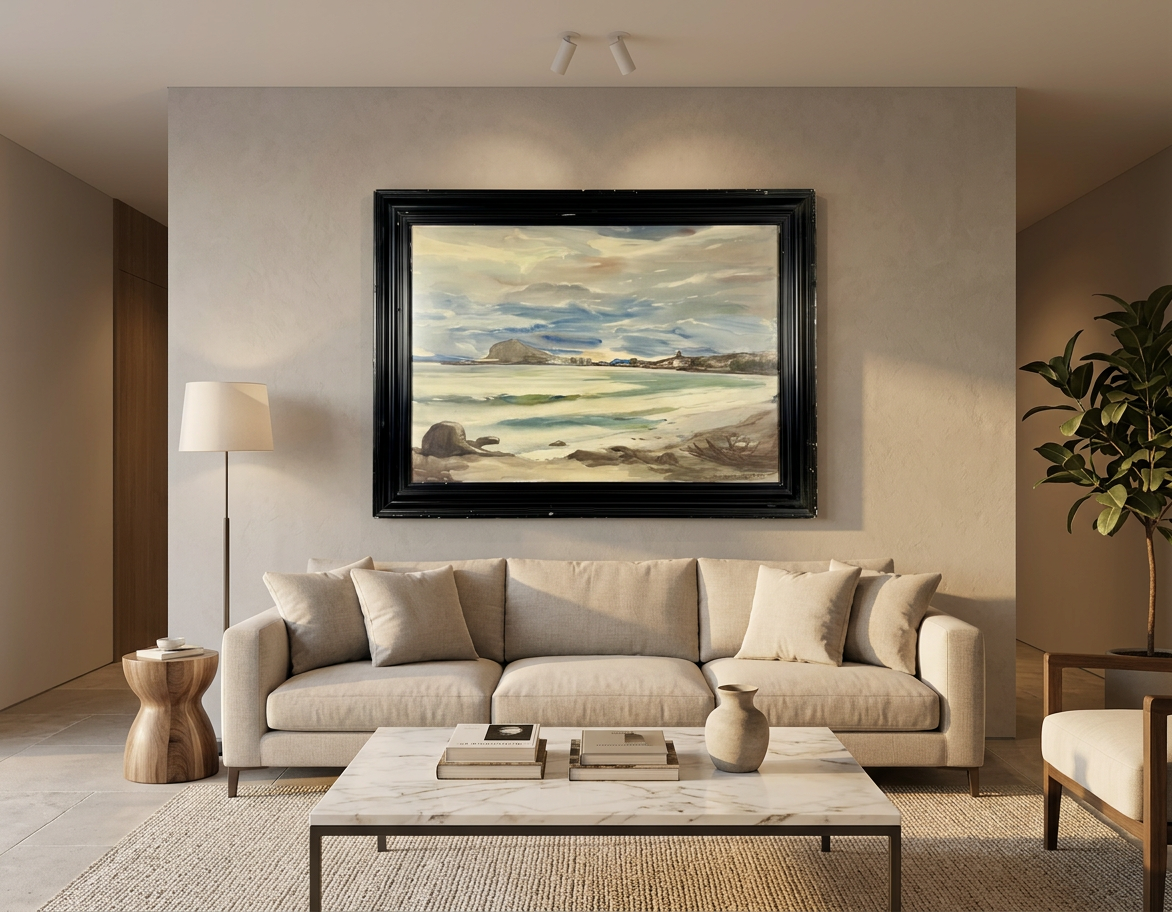 Paisaje costero, detalle de su artesanía