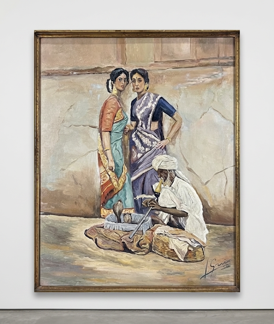 Encantador de serpientes · Expuesta en galería