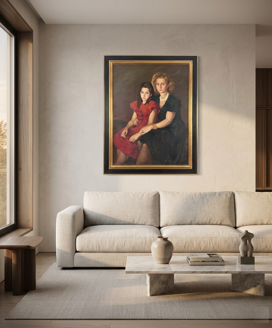 Retrato de madre e hija · En decoración