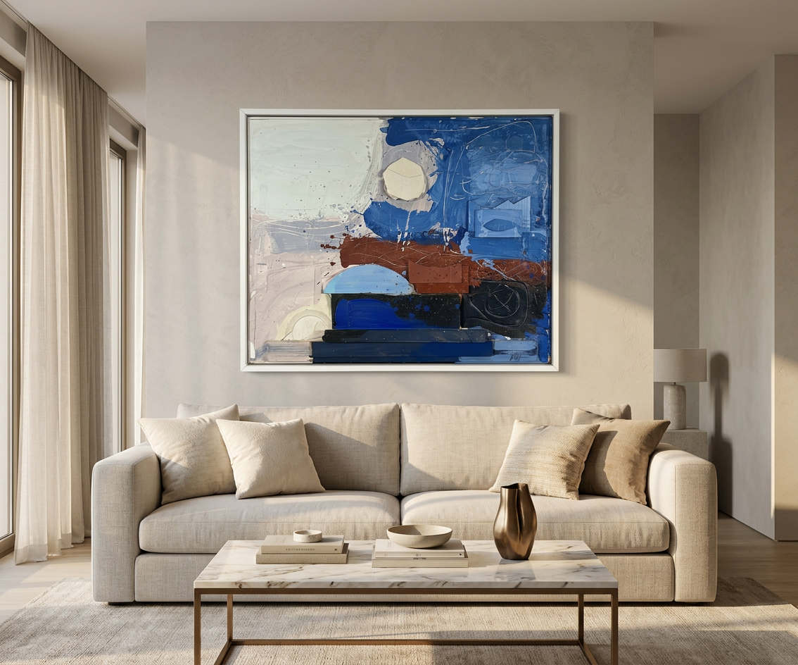 Cercant Espai en Blau, detalle de su artesanía