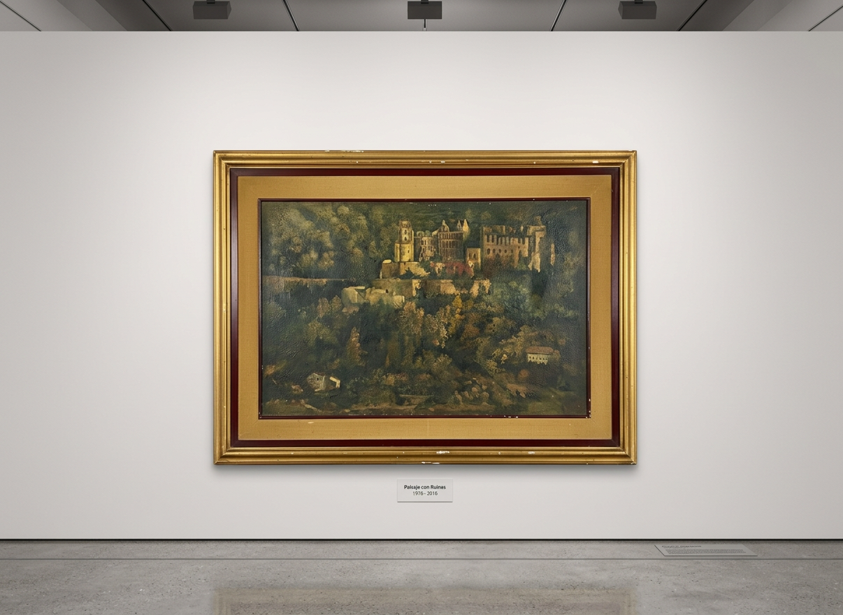Paisaje con castillo (1976), fotografía general