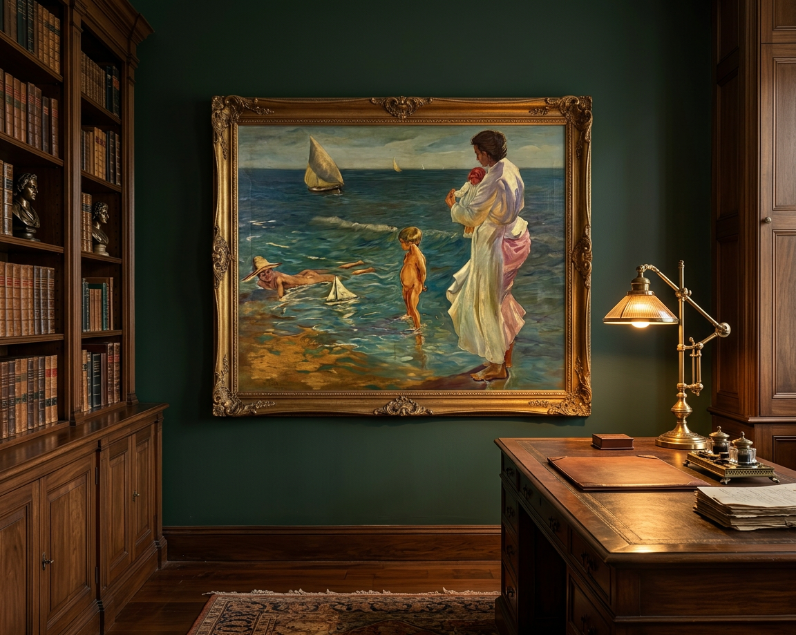 Escena de playa (1916) · En otra decoración