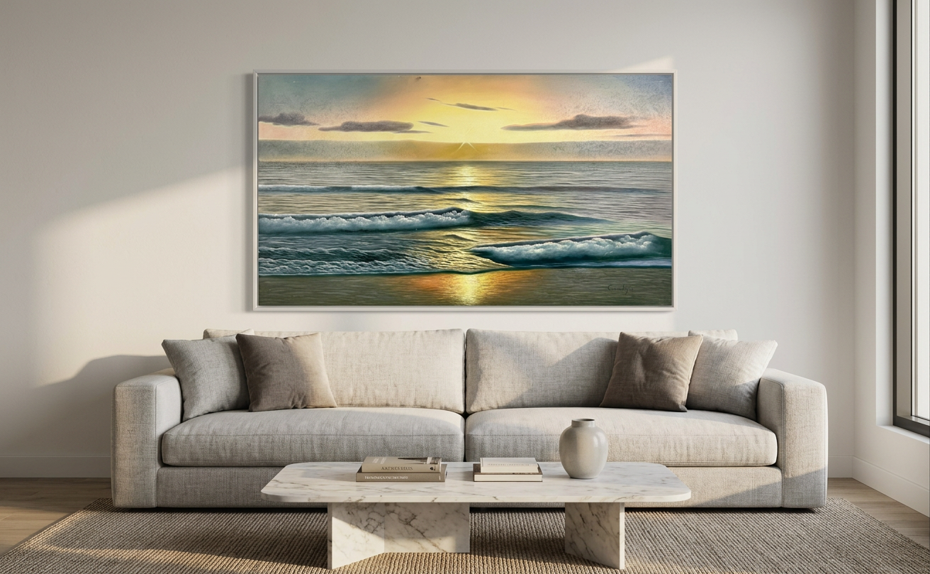 Marina al atardecer, detalle de su artesanía