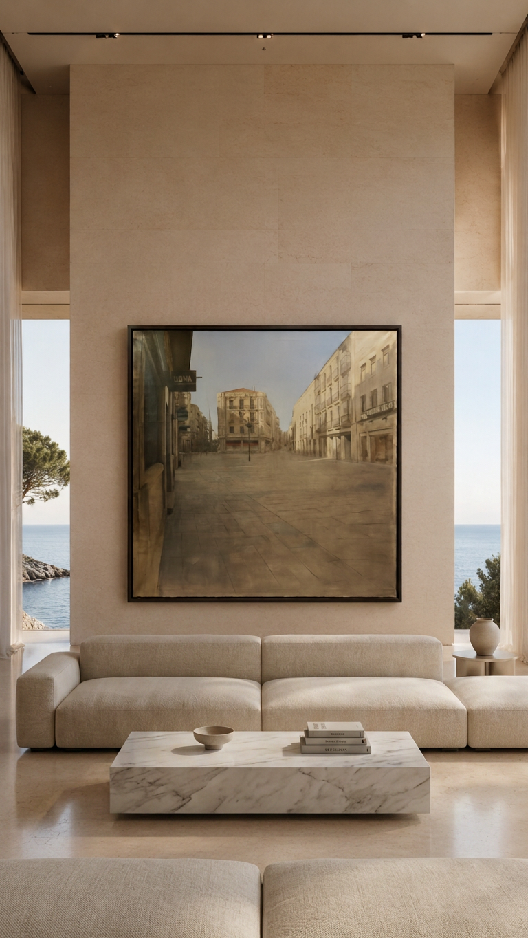 Plaza urbana desierta · En decoración